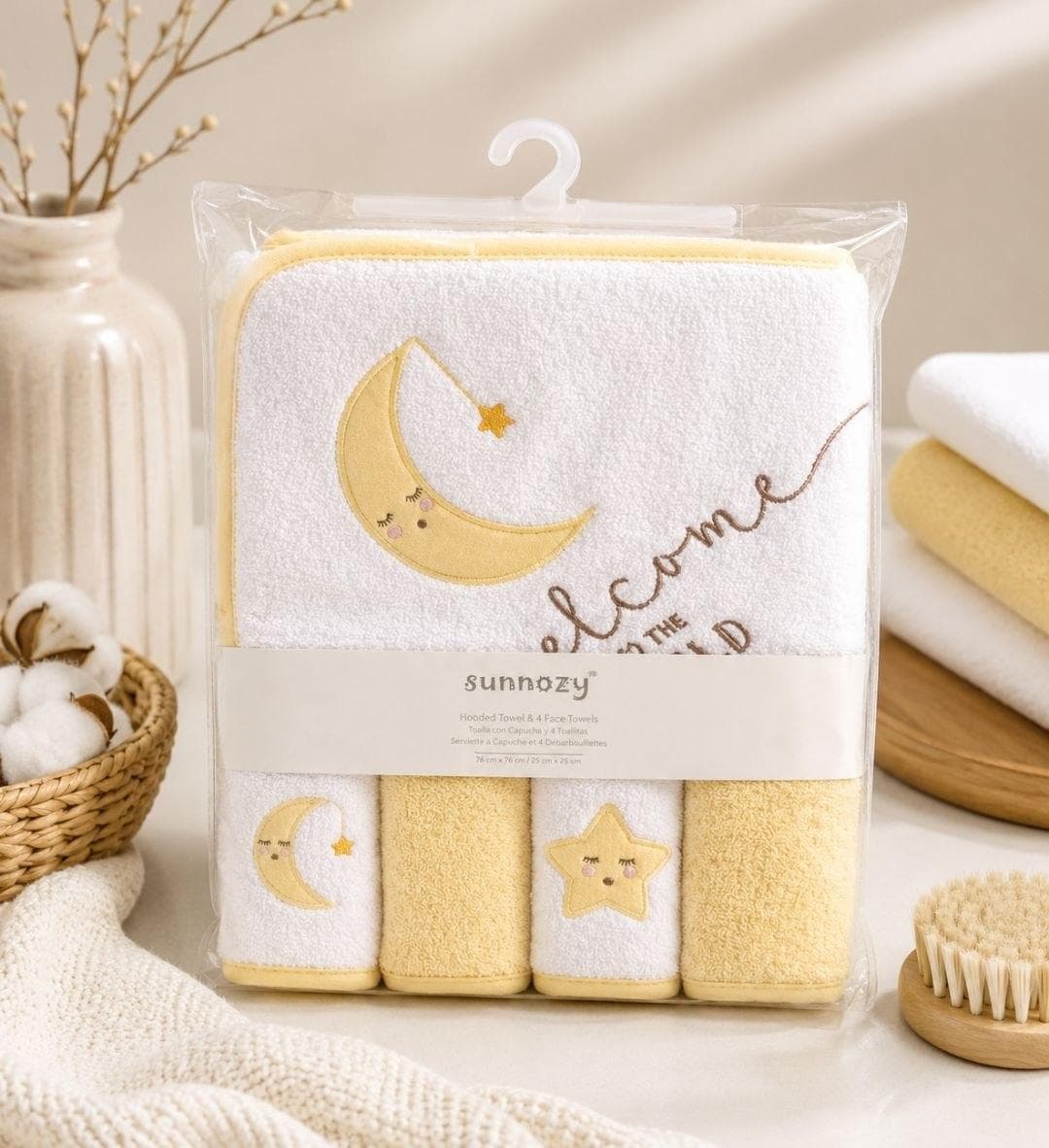 4-IN-1 BABY FACE TOWEL + 1 TOWEL