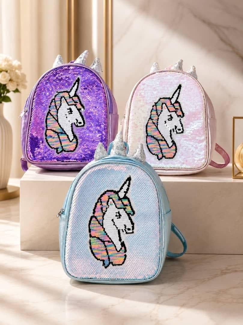 3D Unicorn Sequin Backpack